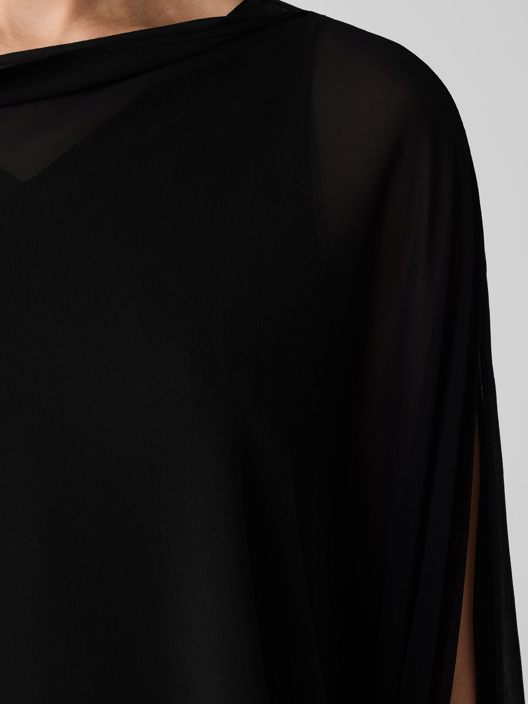 Sheer Silk Georgette Wrap