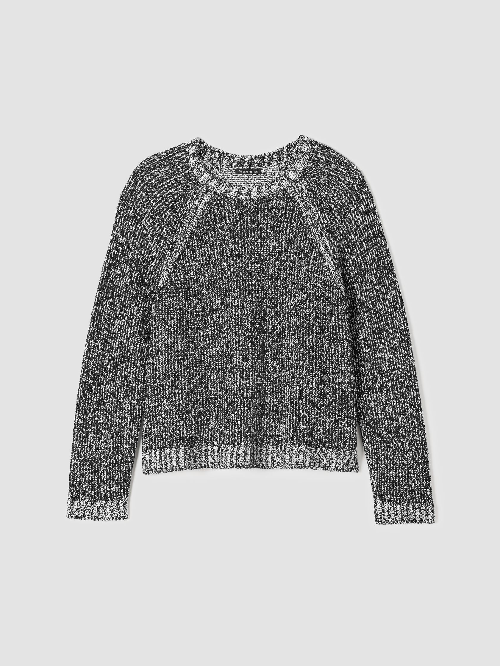 Peruvian Organic Cotton Boucle Crew Neck Top