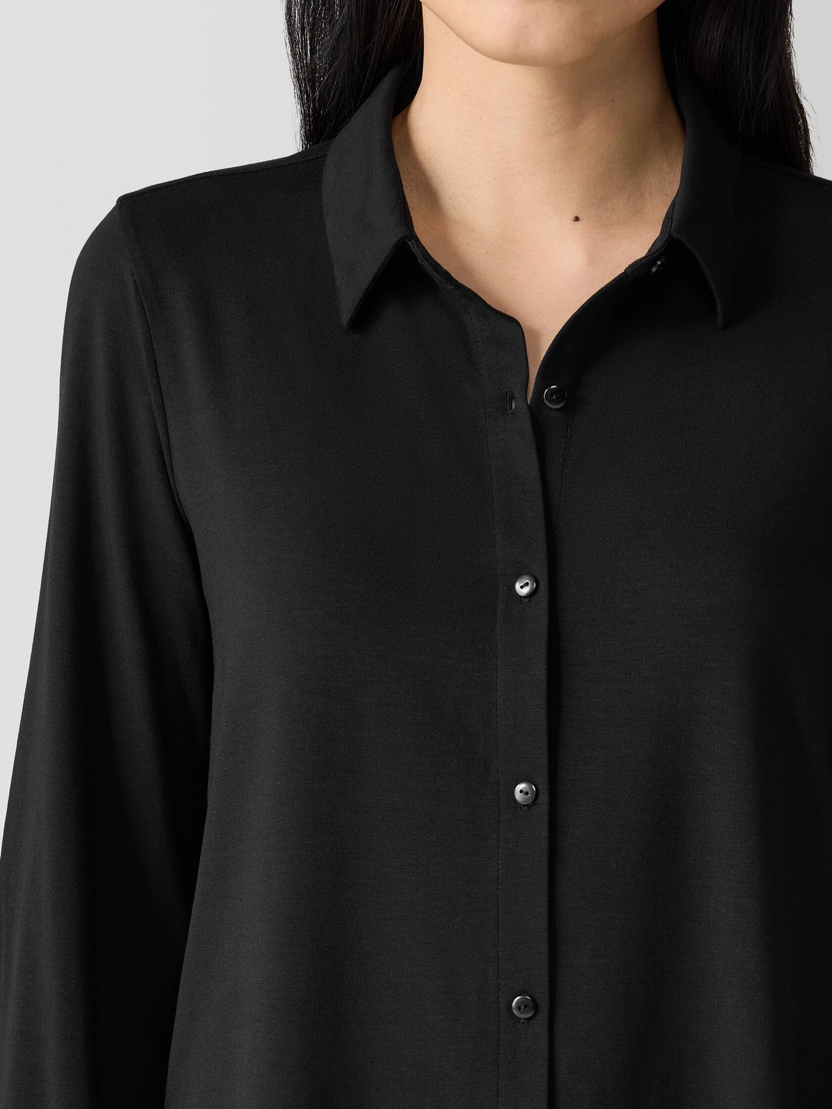 Fine Jersey Classic Collar Shirt