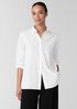 Washed Organic Cotton Poplin Classic Collar Shirt