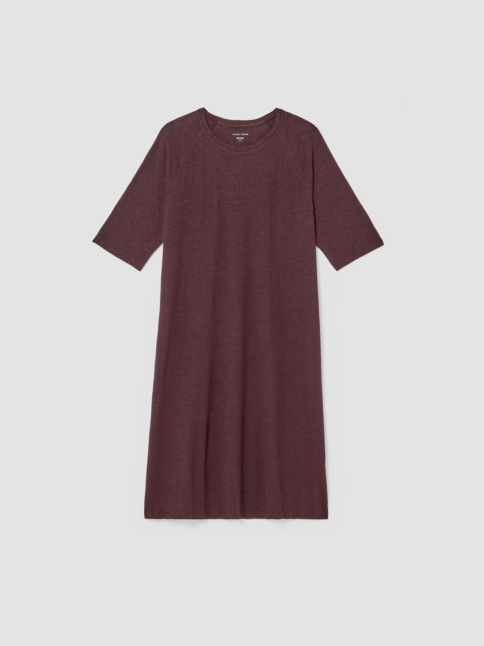 Hemp Organic Cotton Twist Crew Neck Dress