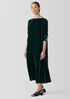 Velvet Bateau Neck Dress