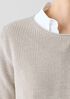 Peruvian Organic Cotton Crepe Crew Neck Top
