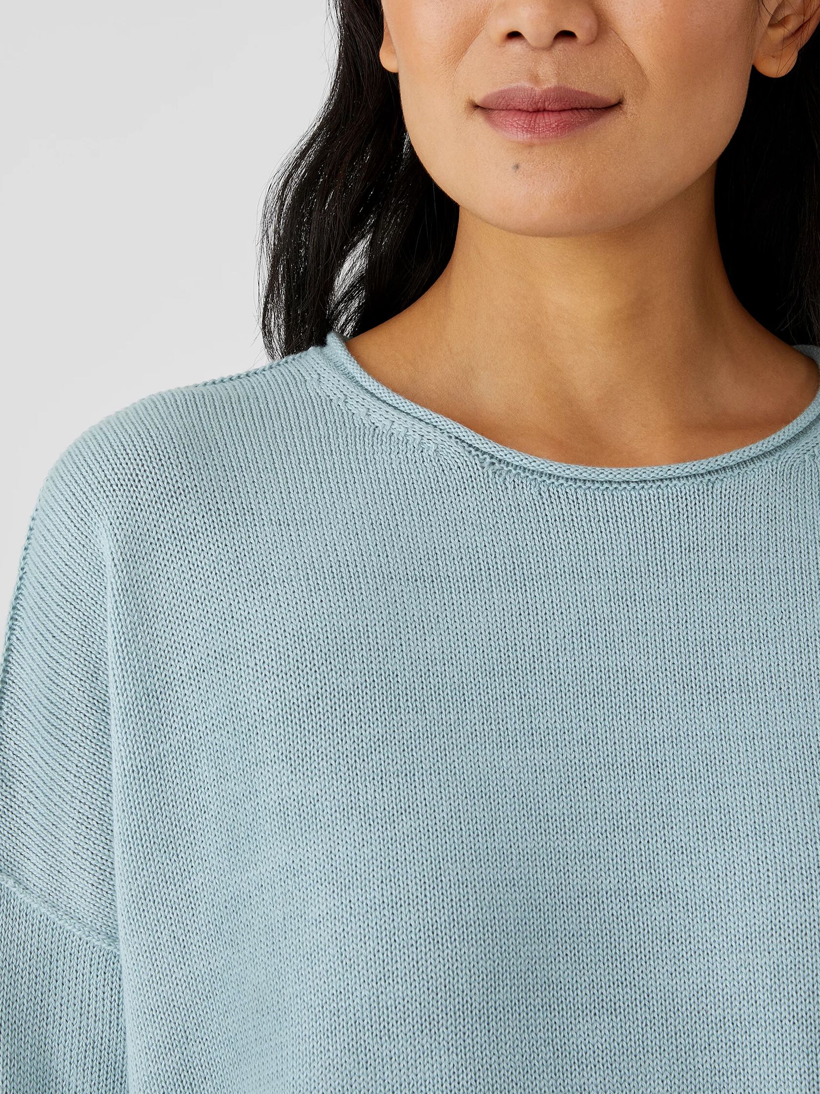 Peruvian Organic Cotton Blend Crew Neck Top