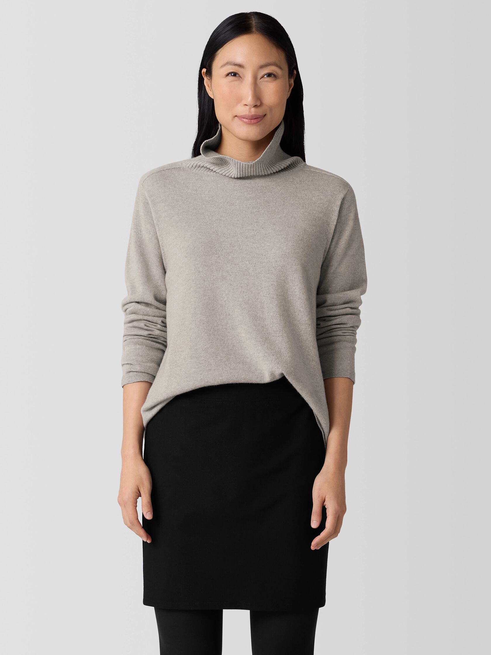 Italian Cashmere Turtleneck Top