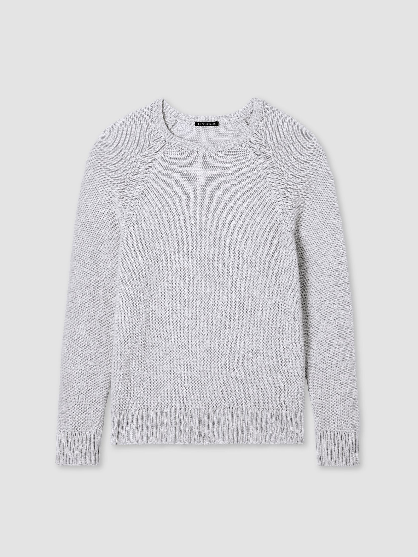 Organic Linen Cotton Slub Crew Neck Top