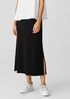 Lightweight Organic Cotton Terry A-Line Skirt