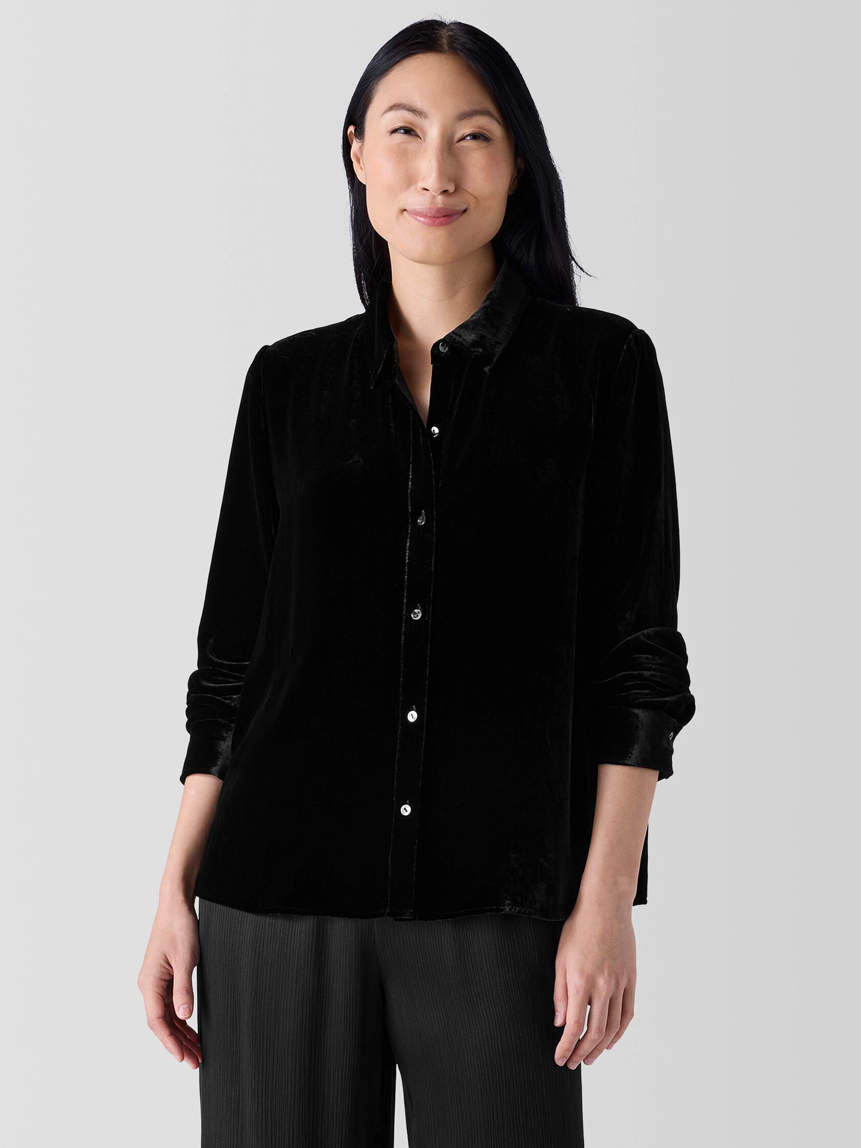 Velvet Classic Collar Shirt