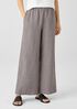 Washed Organic Linen Delave Wide-Leg Pant