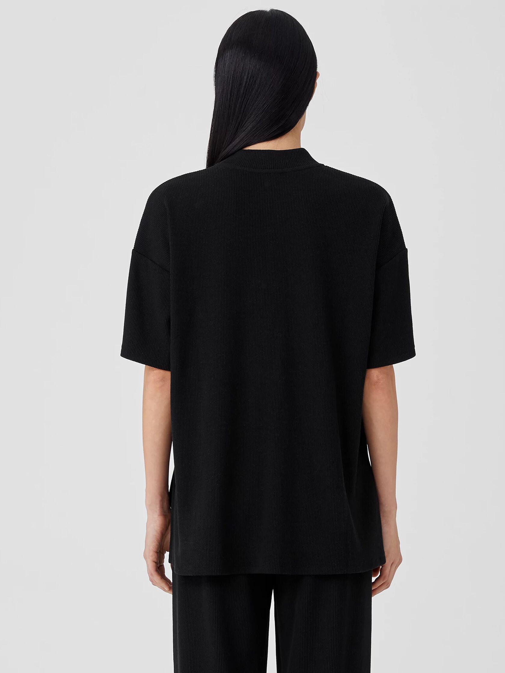 Ribbed Organic Cotton Blend Top