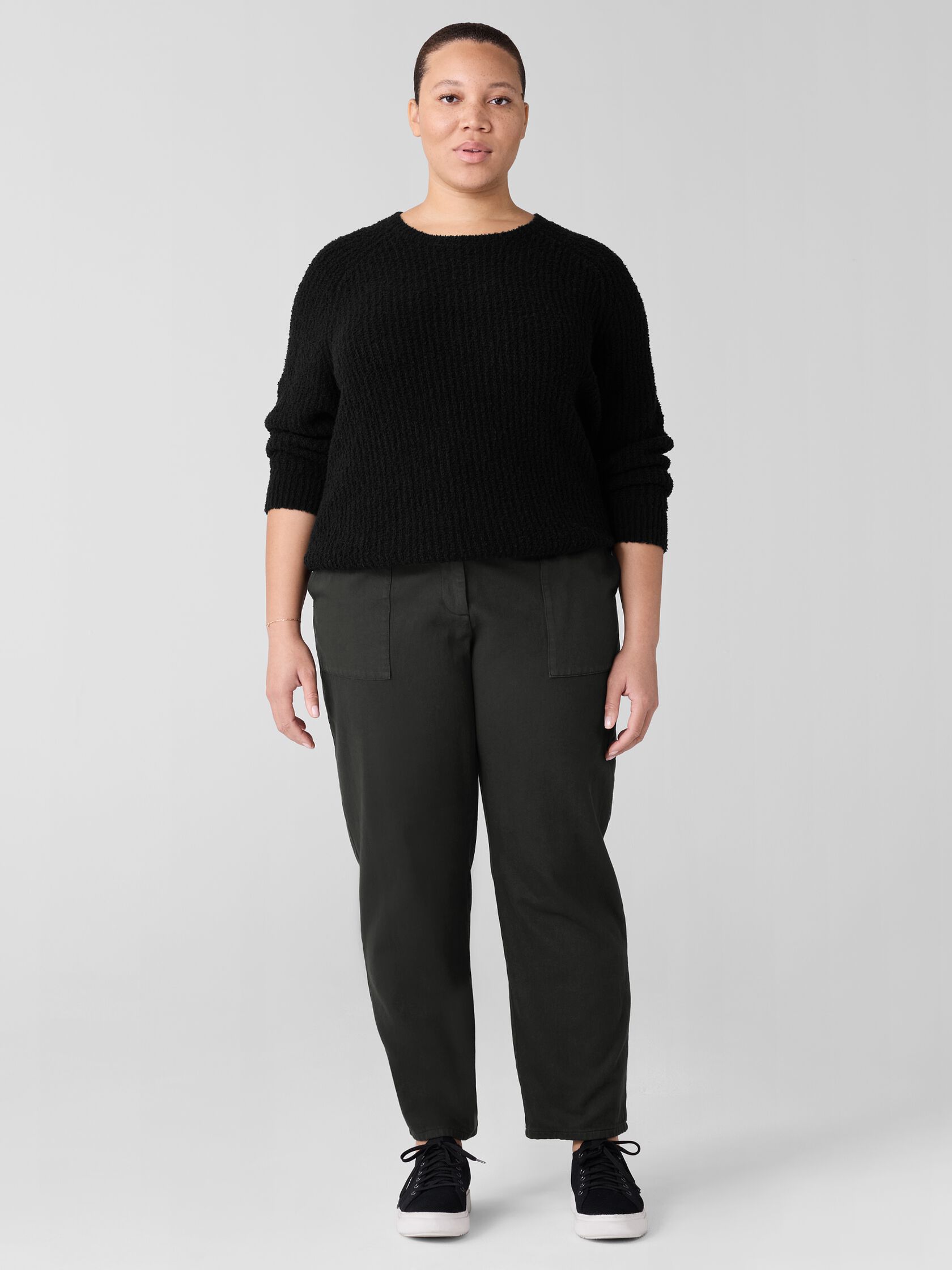 Garment-Dyed Utility Cotton Tapered Pant