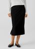 Washable Stretch Crepe Pencil Skirt