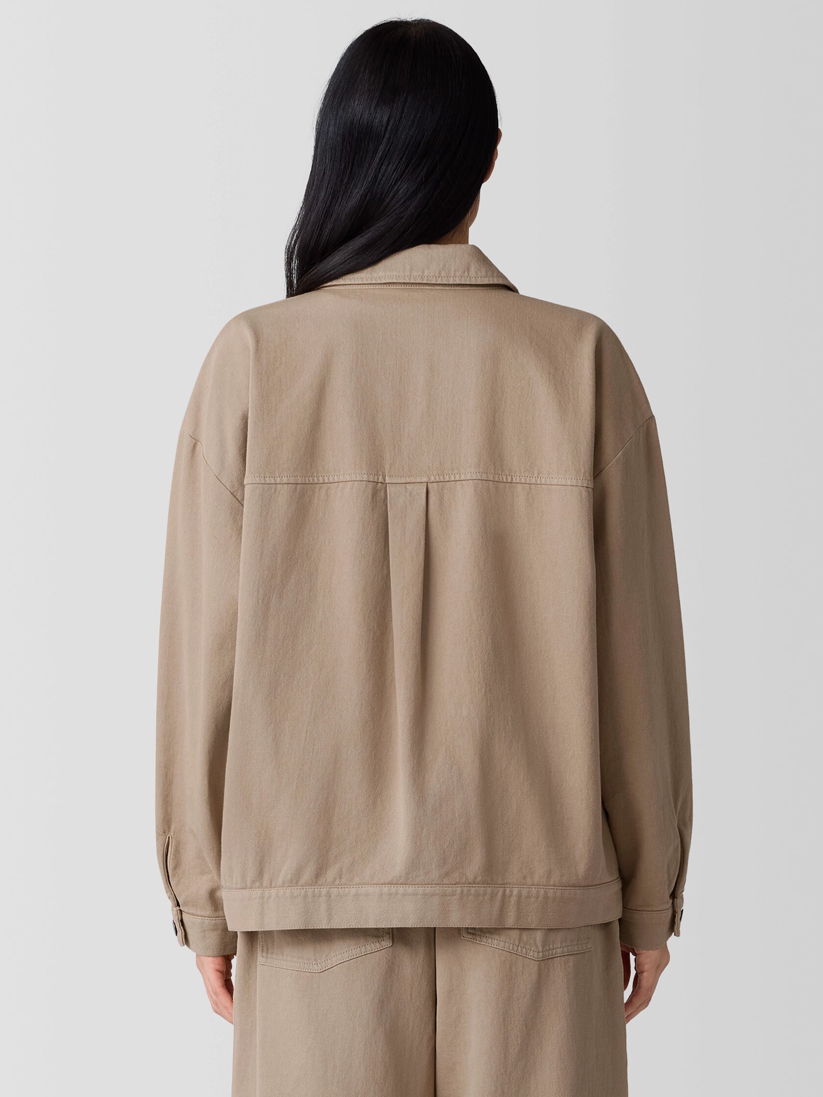 Garment-Dyed Utility Cotton&nbsp;Classic Collar Jacket