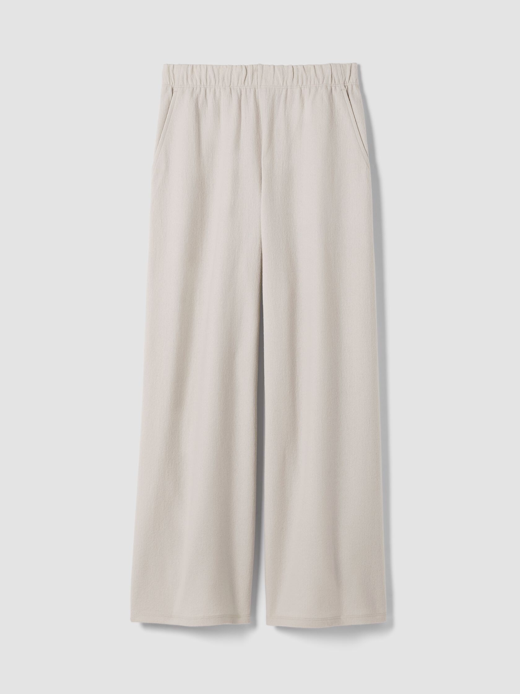 Felted Wool Jersey Wide-Leg Pant in Regenerative Wool