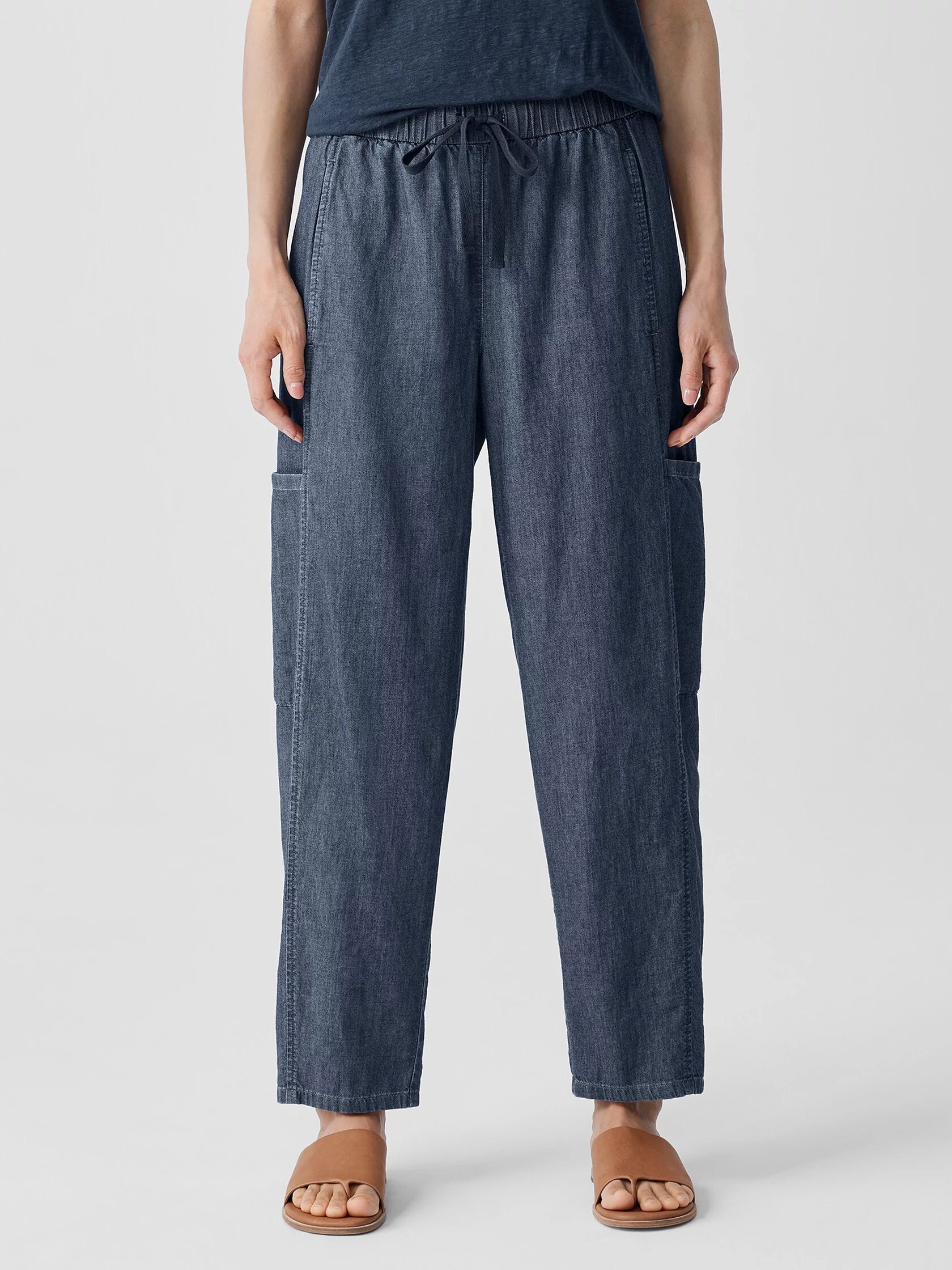 Airy Organic Cotton Twill Cargo Pant