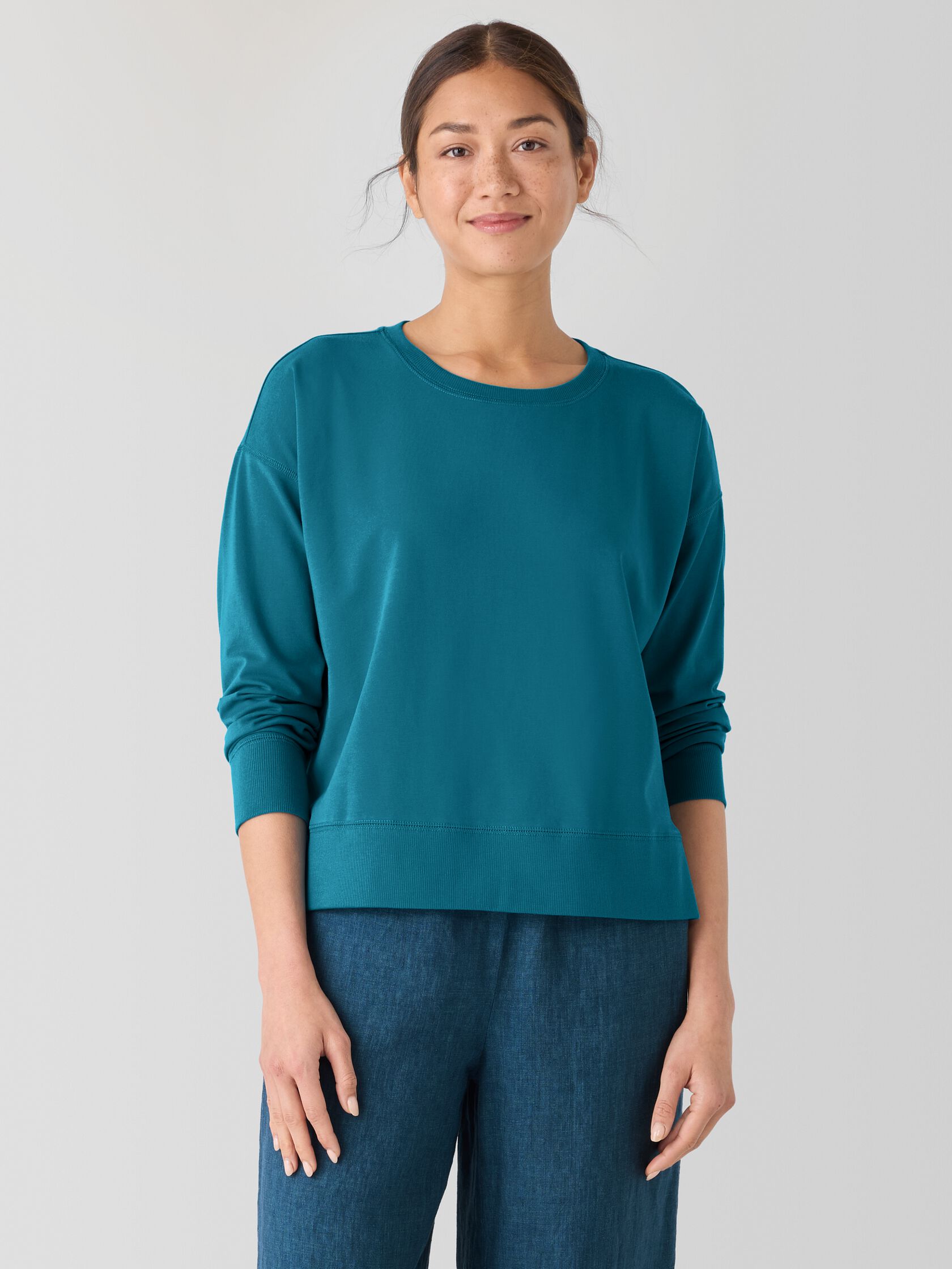 Pima Cotton Stretch Jersey Box-Top