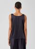 Stretch Silk Charmeuse V-Neck Tank