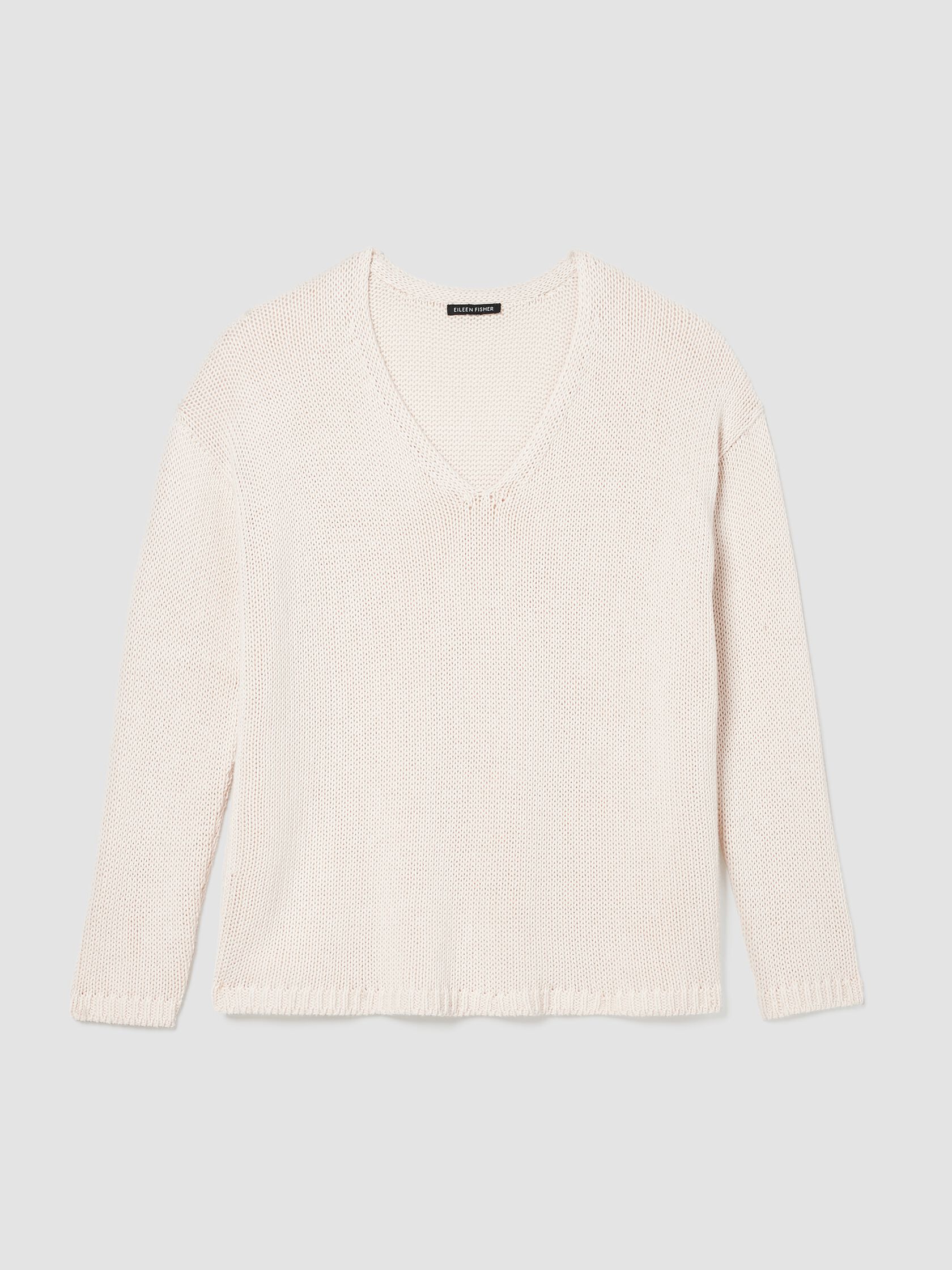 Peruvian Organic Cotton Cord Jersey V-Neck Top