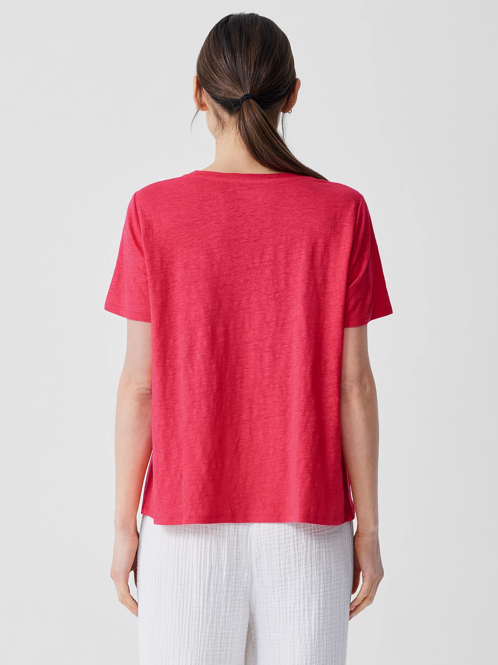 Organic Linen Jersey Crew Neck Tee