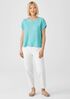 Organic Linen Jersey Square Top
