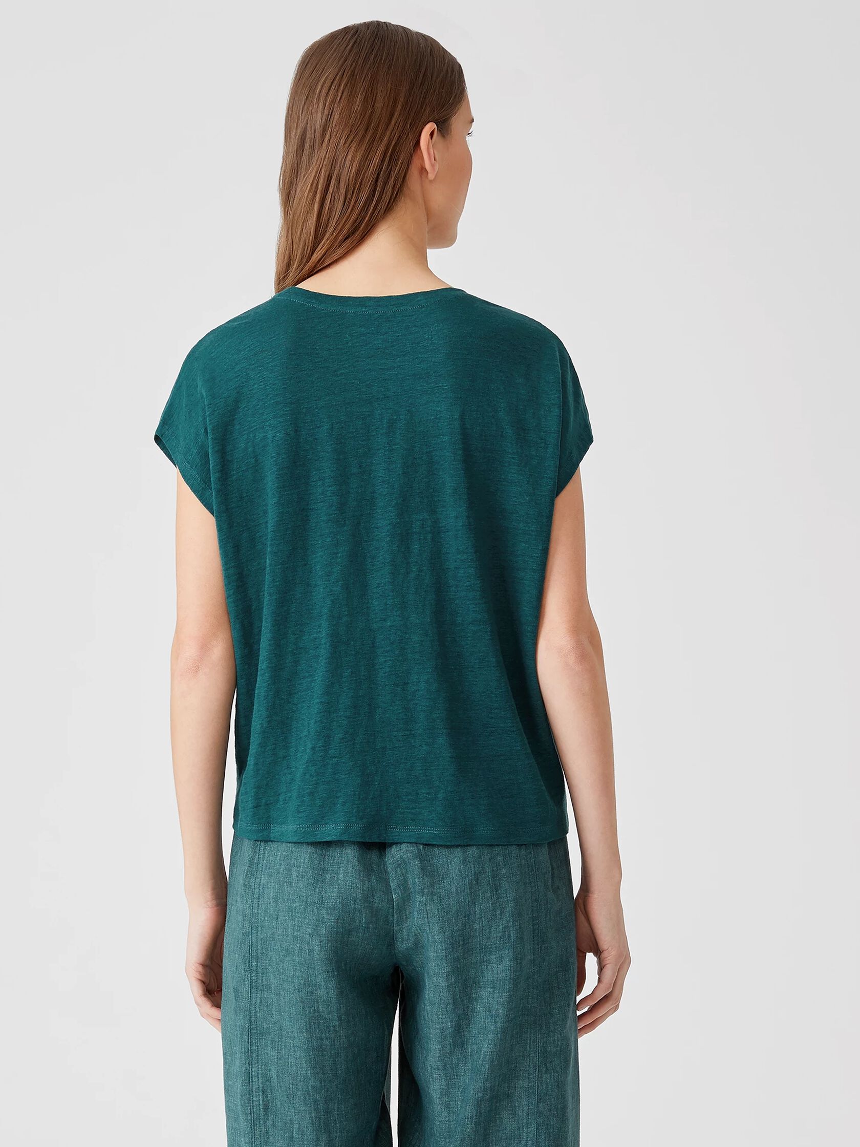 Organic Linen Jersey Square Top