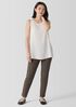 Washable Stretch Crepe Slim Pant