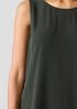 Silk Georgette Crepe&nbsp;Ballet Neck Long Tank