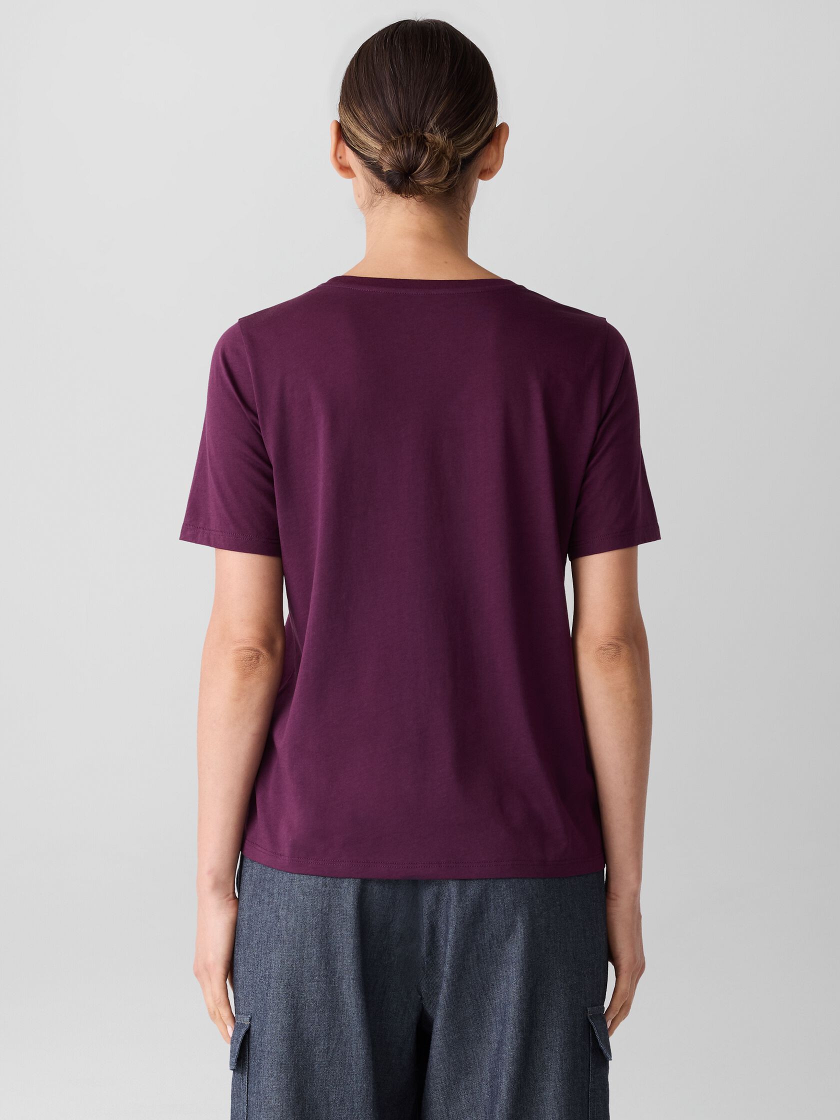Organic Pima Cotton Jersey Round Neck Tee