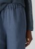 Linen Silk Twill Lantern Pant