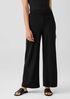 Stretch Jersey Knit Wide-Leg Pant