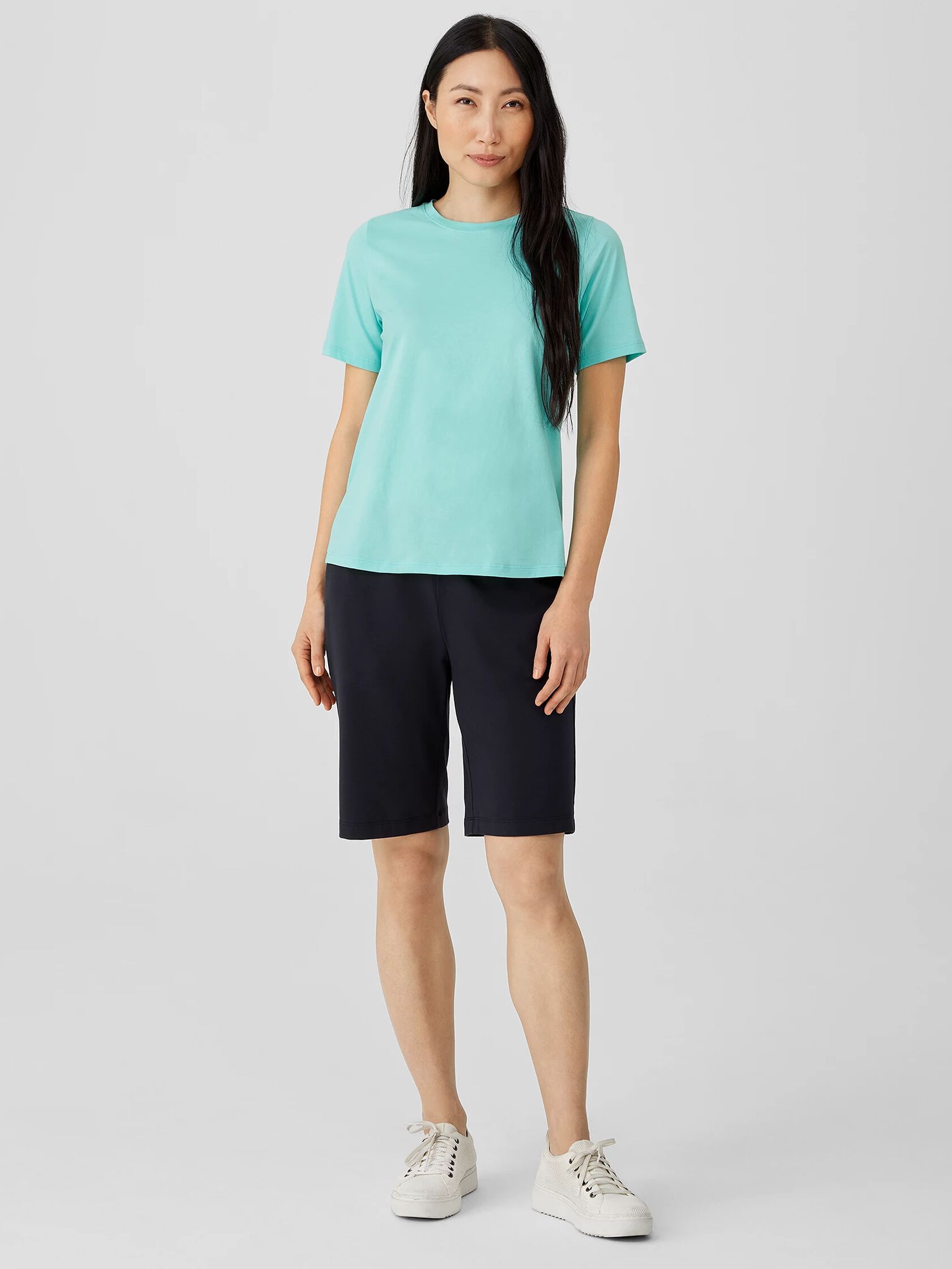 Organic Pima Cotton Jersey Round Neck Tee