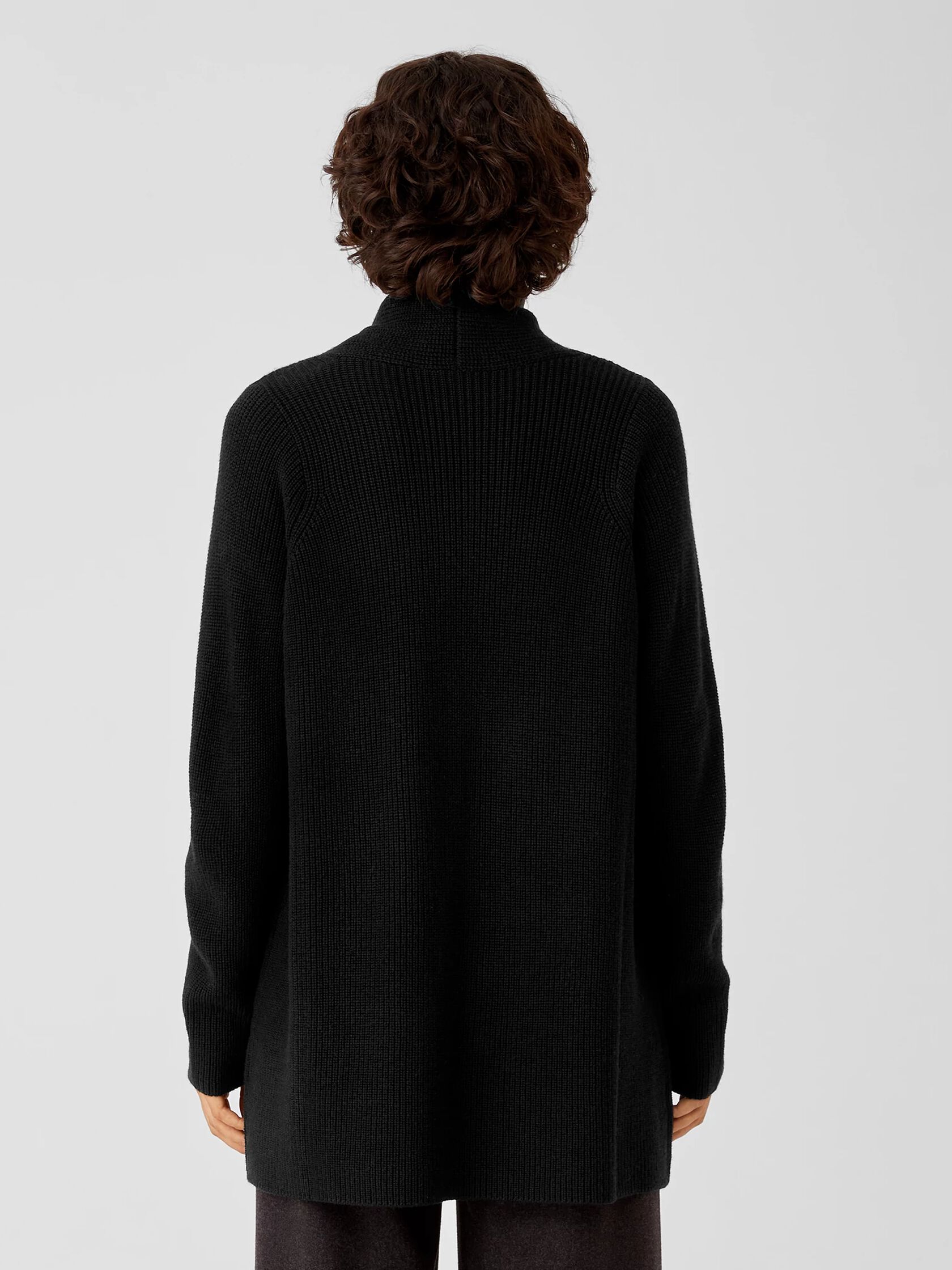 Merino Long Cardigan in Responsible Wool