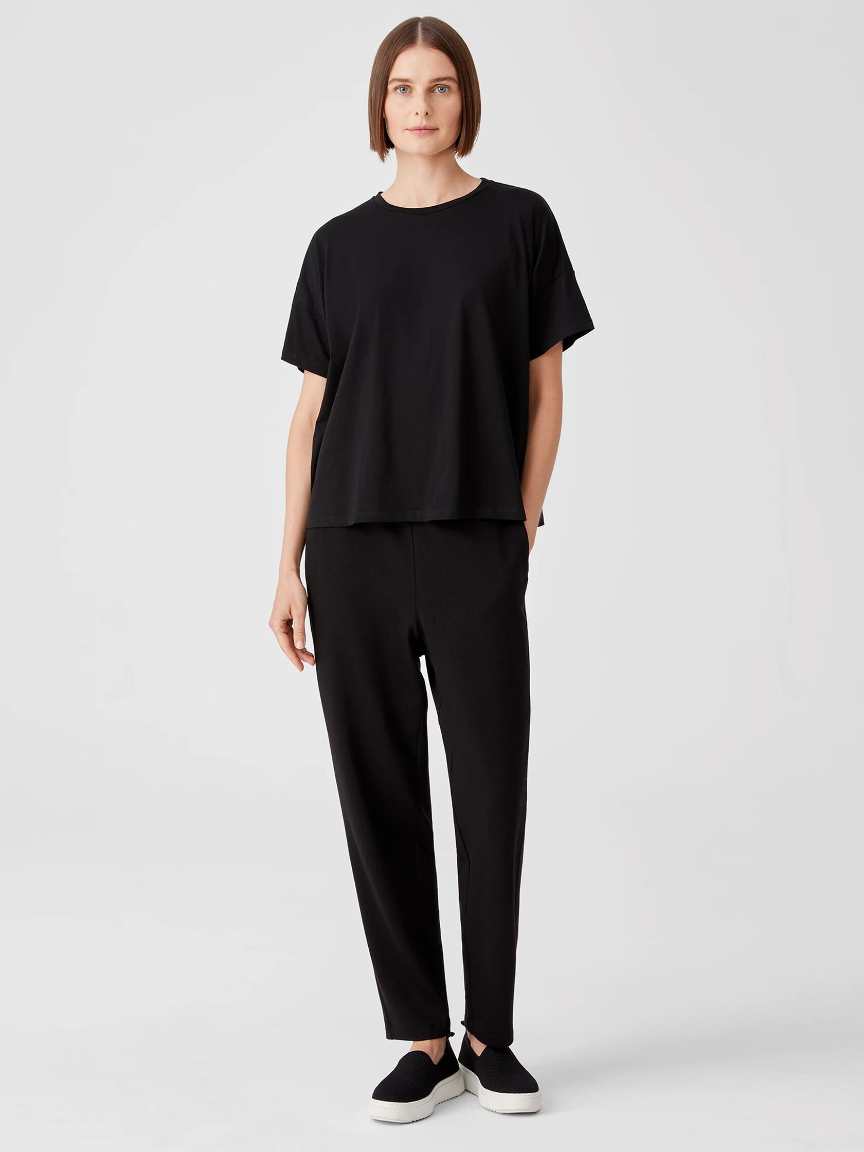 Organic Cotton Easy Jersey Crew Neck Tee