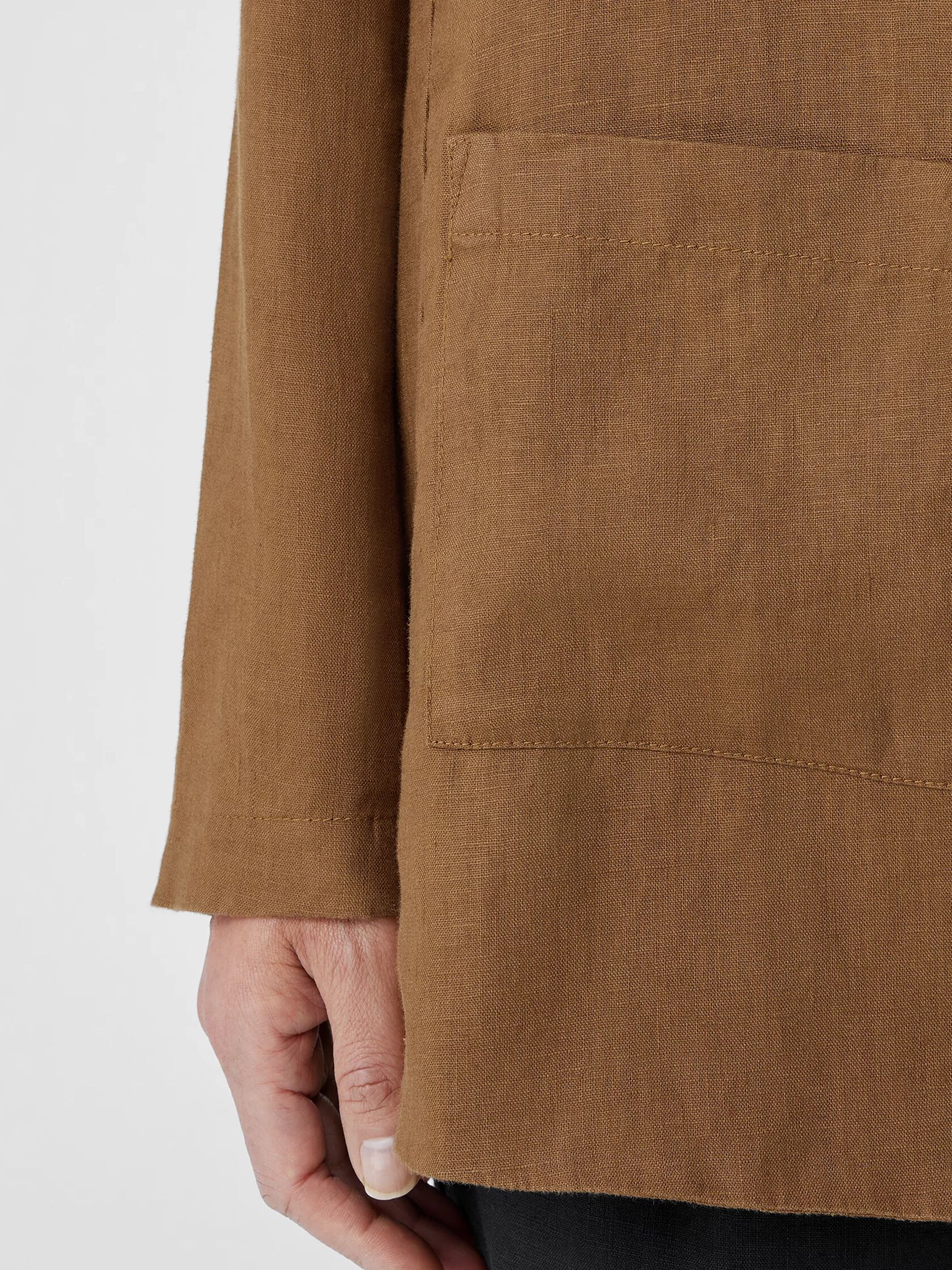 Organic Linen Long Blazer