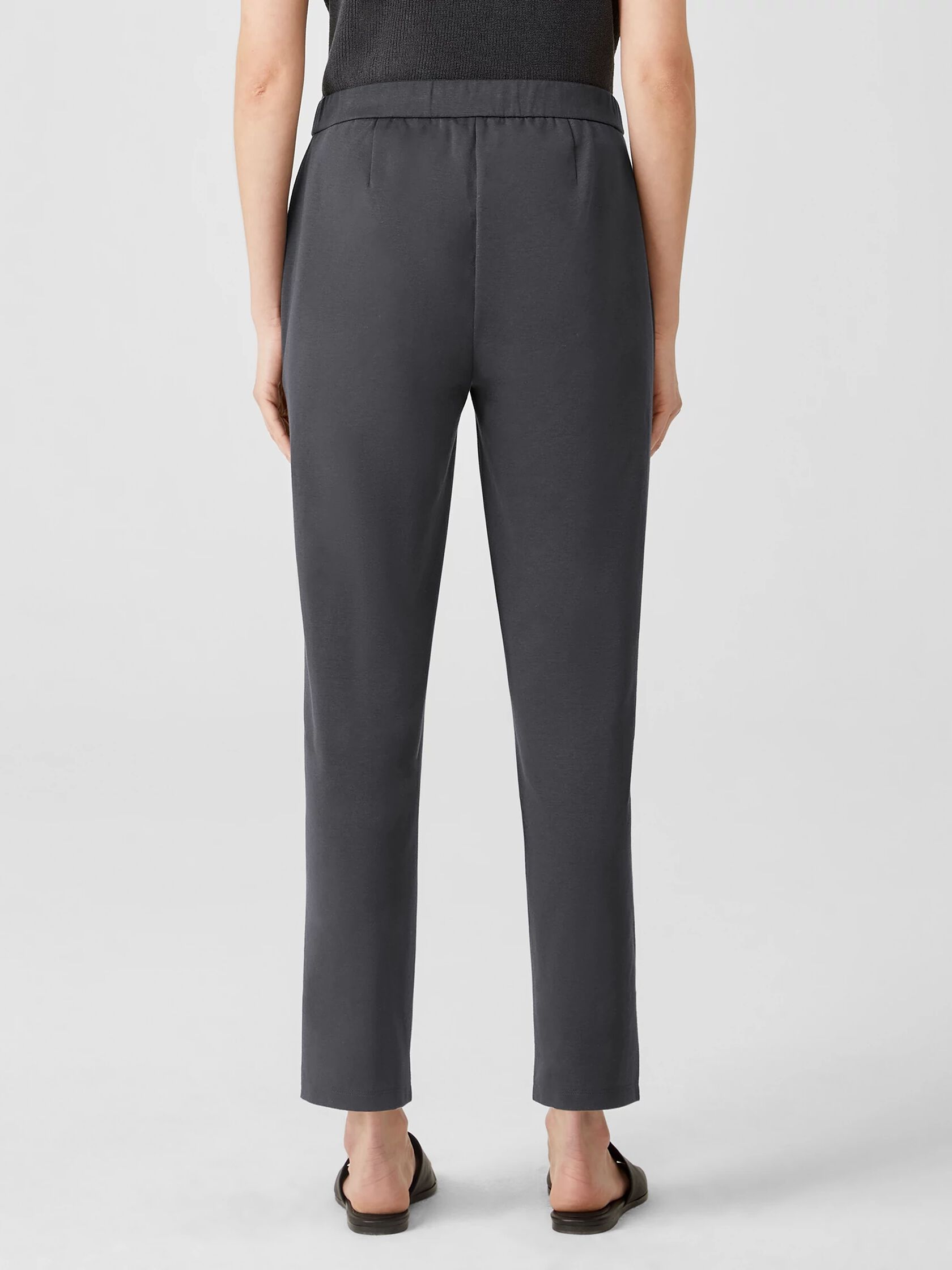 Organic Cotton Ponte Slim Pant