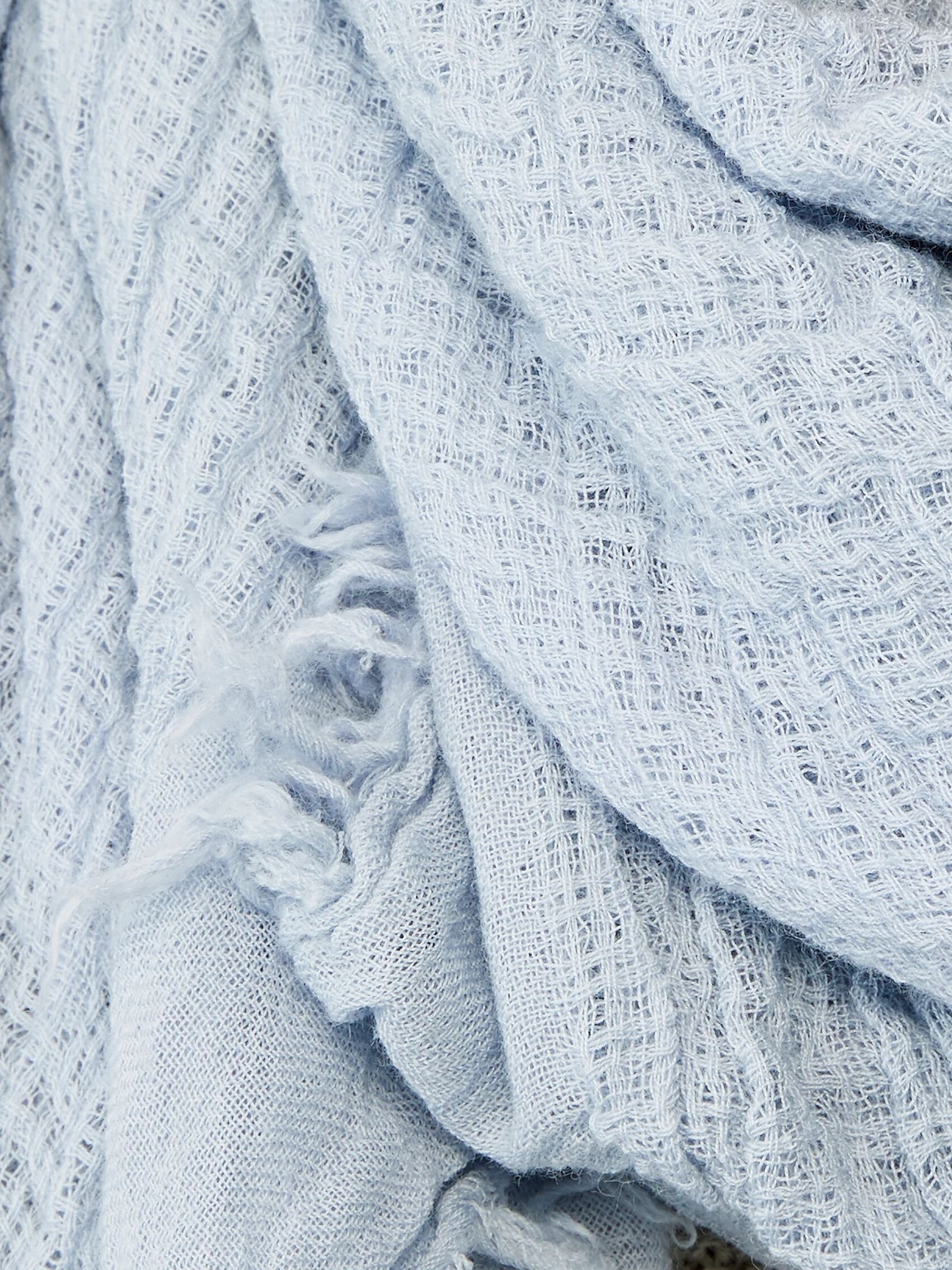 Textured Wool Gauze Scarf