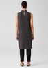 Woven Pliss&eacute; Mock Neck Dress