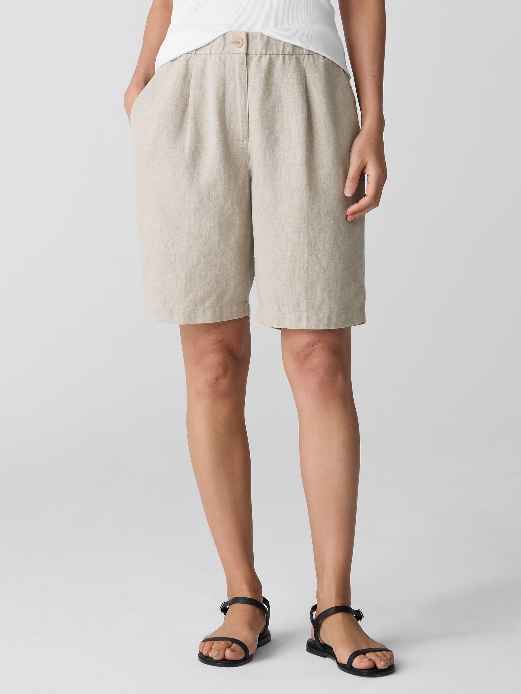 Organic Linen Shorts