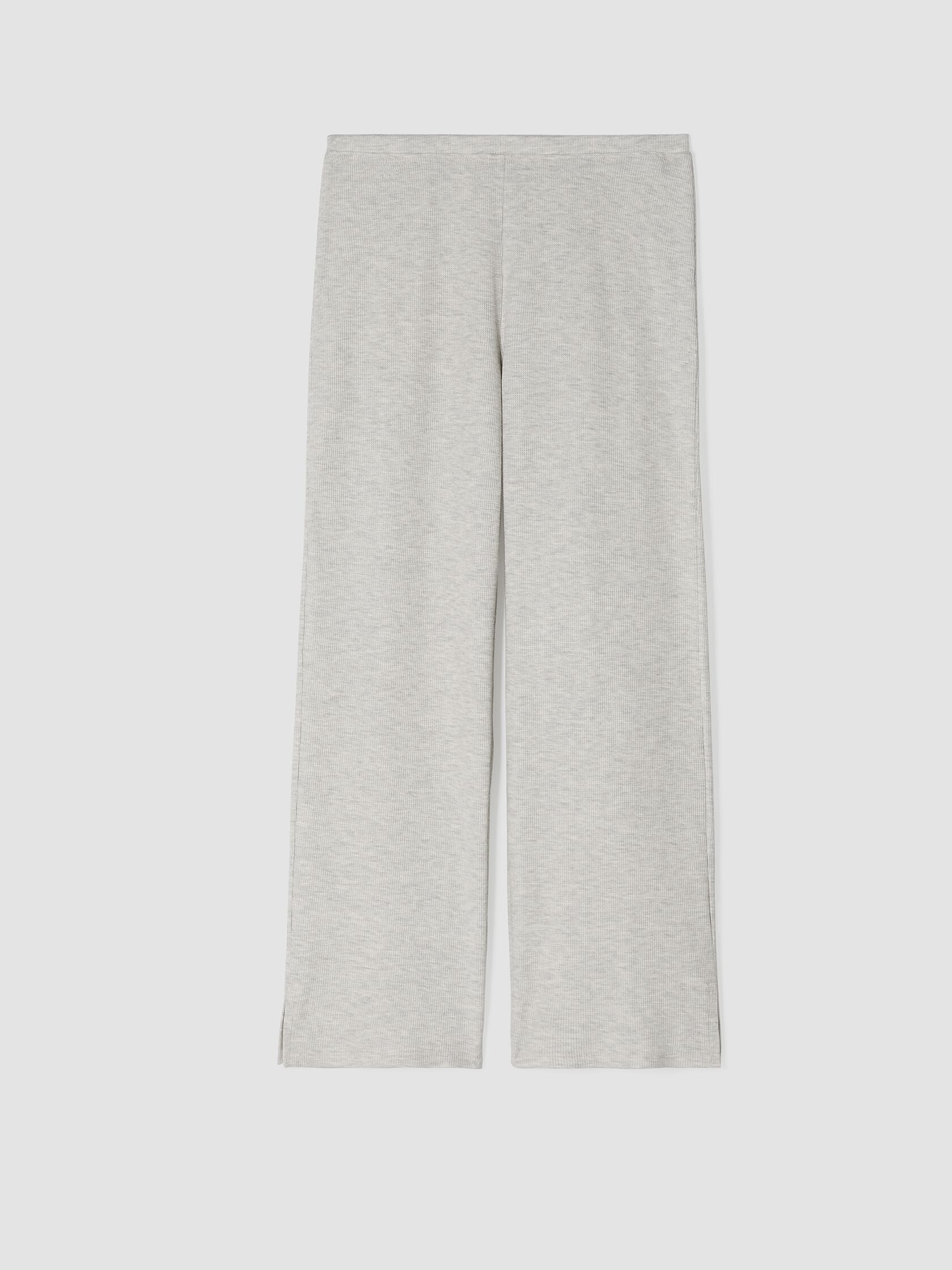 Cozy Waffle Knit Straight Pant