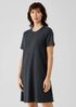 Organic Cotton Interlock Crew Neck Dress