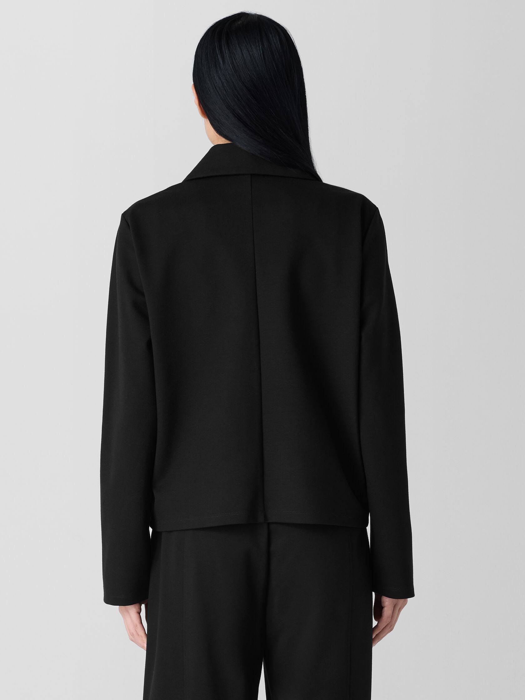 Washable Flex Ponte Short Blazer