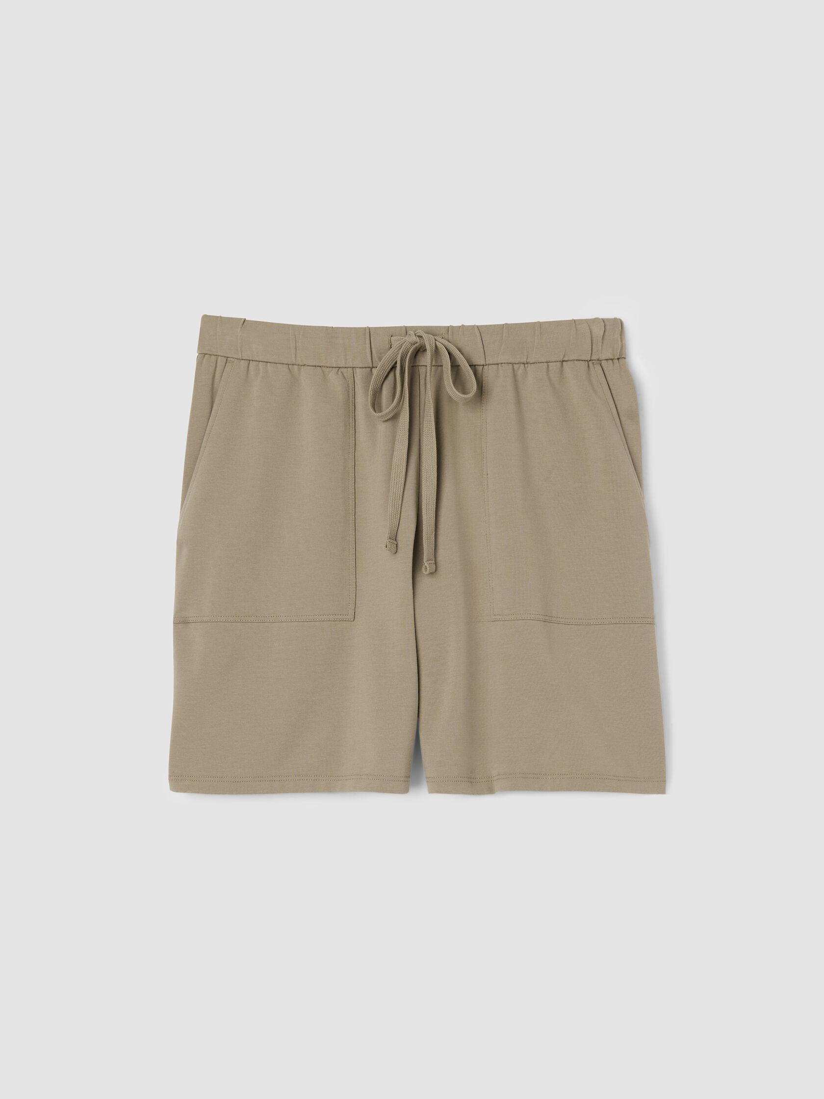 Pima Cotton Stretch Jersey Walking Shorts