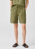 Washed Organic Linen Delave Shorts