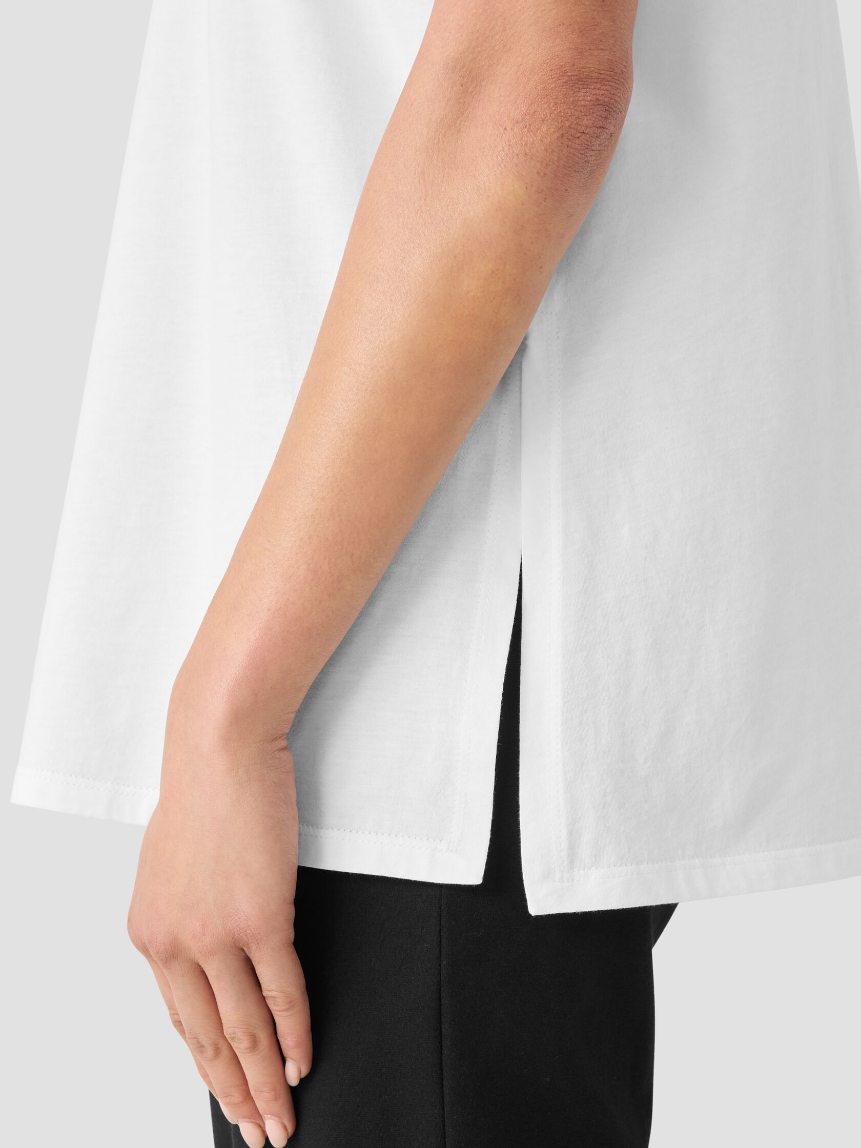 Organic Pima Cotton Jersey Long Tee