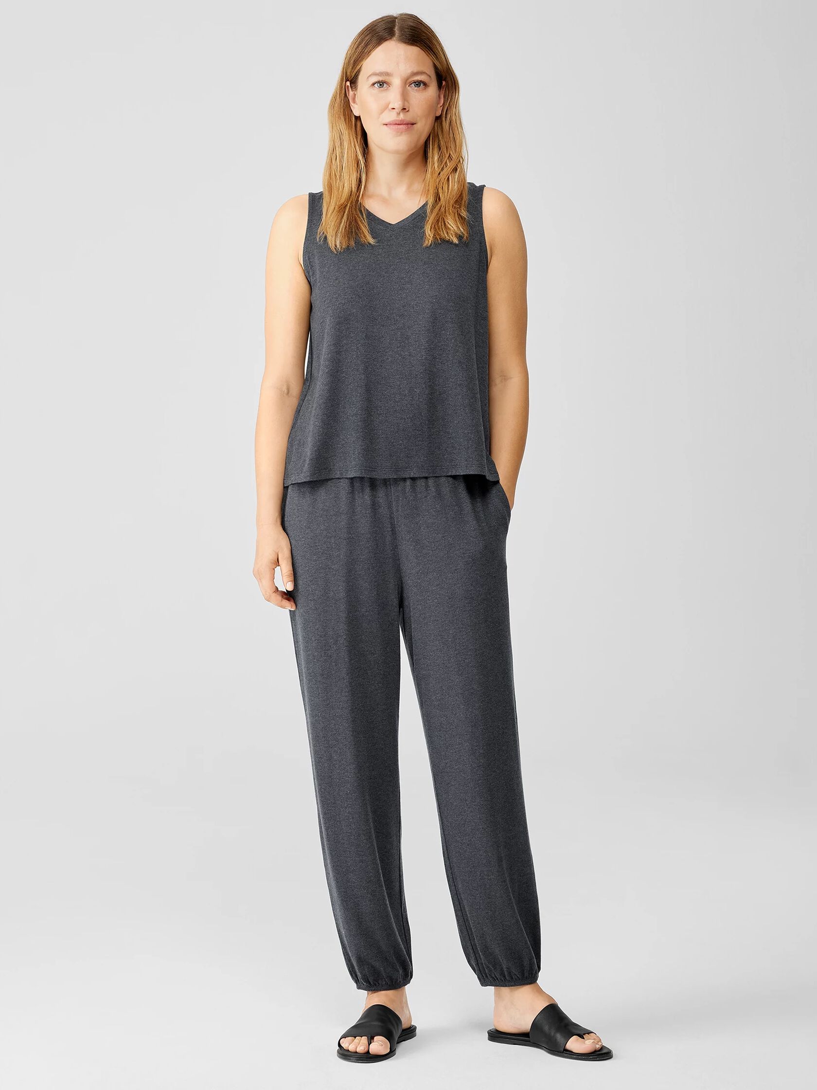 Fine Jersey V-Neck Tank