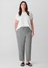 Puckered Organic Linen Tapered Pant