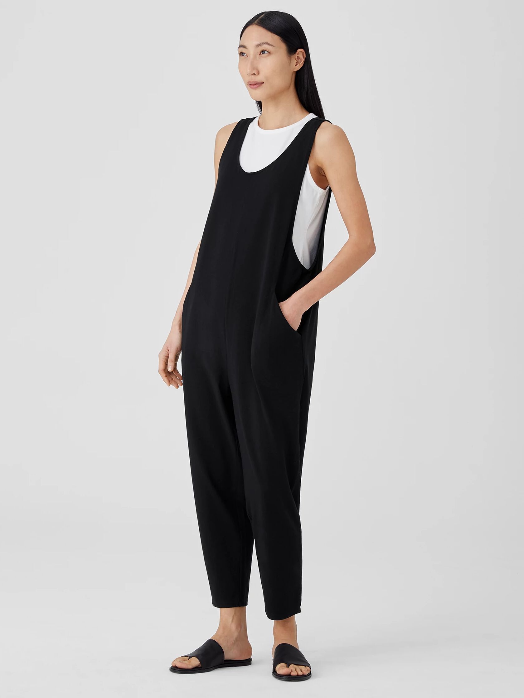 Traceable Organic Cotton Jersey Slouchy Jumpsuit