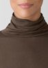 Sheer Knit Turtleneck Top