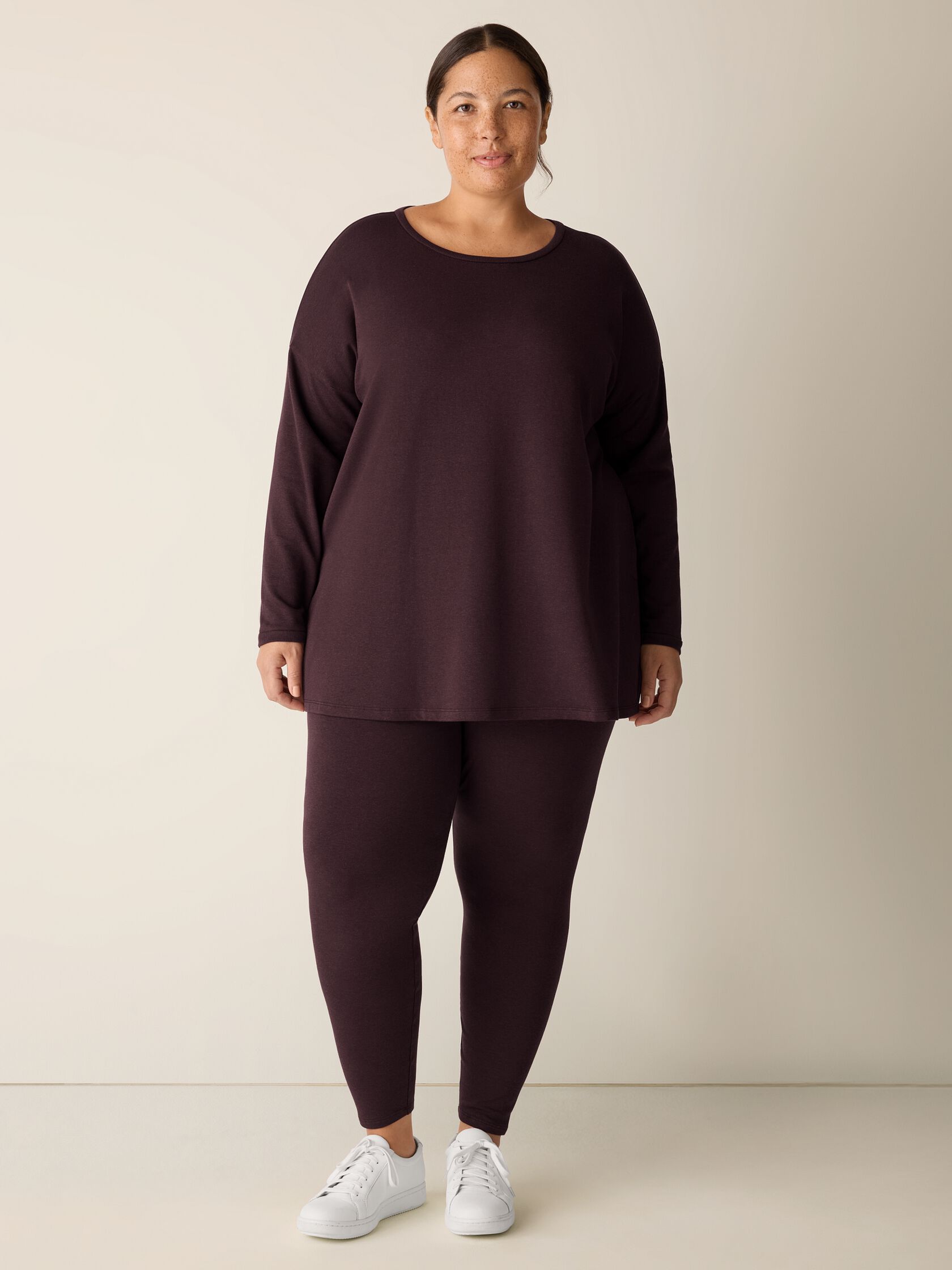 Cozy Brushed Terry Hug High-Waisted Leggings