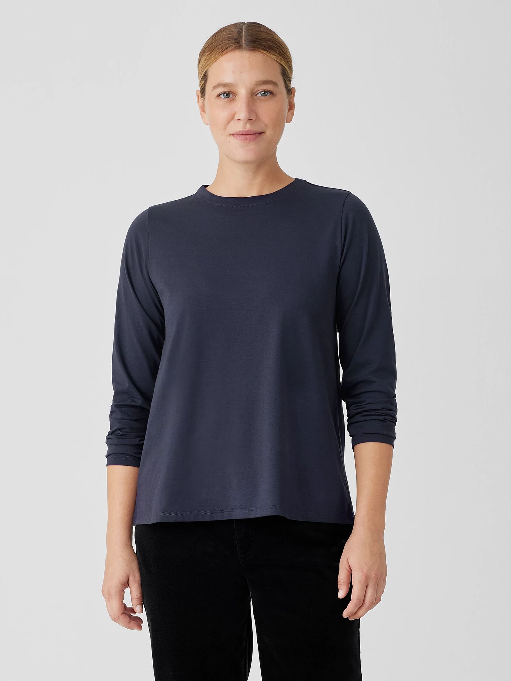 Organic Pima Cotton Jersey Long-Sleeve Tee